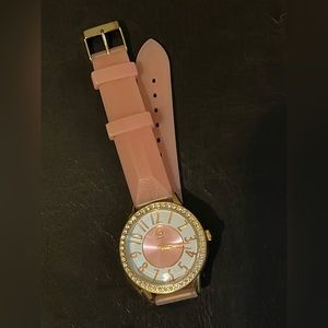 Pink Guess wrist watch